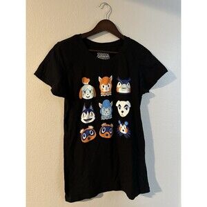 Animal Crossing XL Characters Shirt NWT Womens Cut Nintendo Hot Topic Black Tee